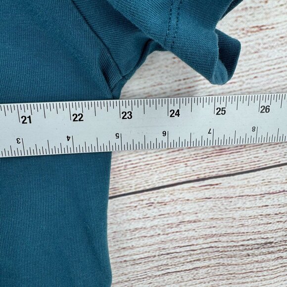 Disney Parks‎ National Geographic Crop Short Sleeve T-Shirt Women's XL Teal - Picture 8 of 9